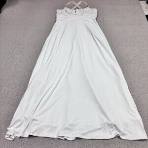 Laundry By Shelli Segal Dress White Sleeveless Women’s Size 12 NWT